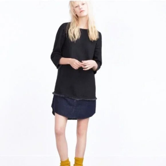 New ZARA Denim Shift Dress - Picture 7 of 7